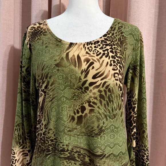 y2k vintage leopard print top - Picture 2 of 6